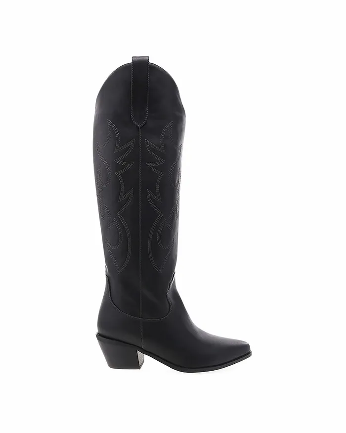 Women Knee High Boots Billini URSON 8211 BLACK