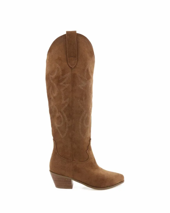 Women Knee High Boots Billini URSON 8211 CORK SUEDE