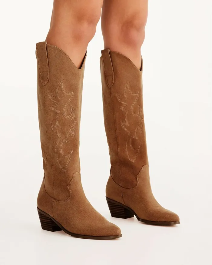 Women Knee High Boots Billini URSON 8211 CORK SUEDE