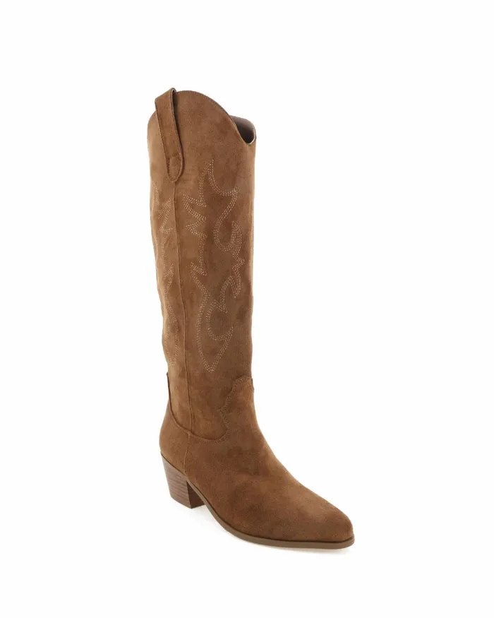 Women Knee High Boots Billini URSON 8211 CORK SUEDE