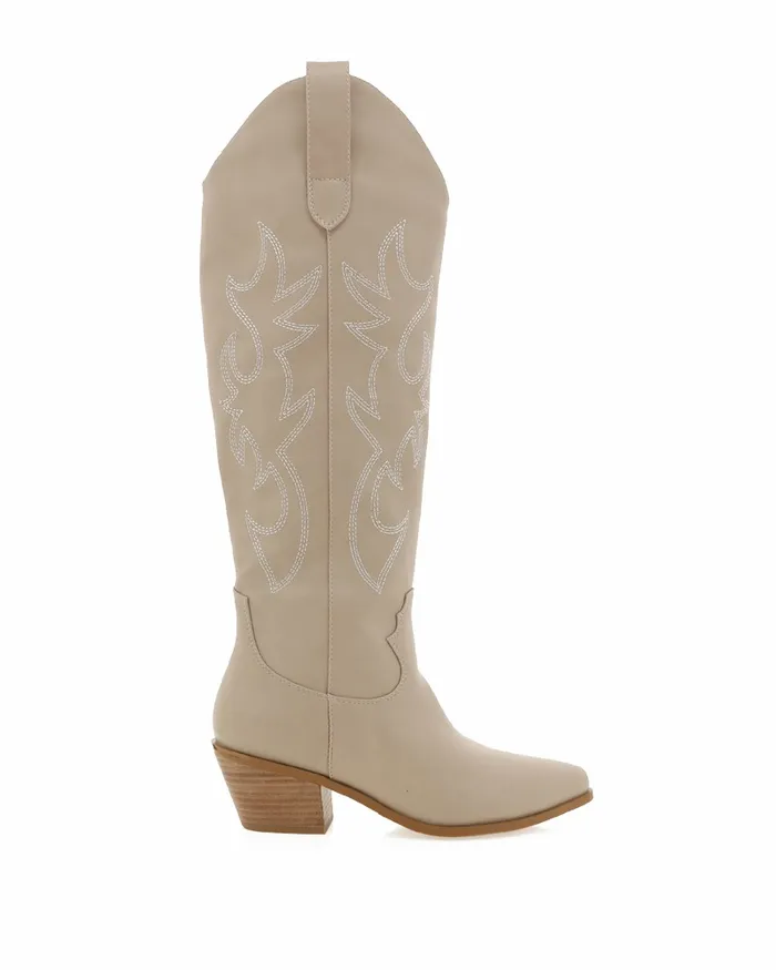 Women Knee High Boots Billini URSON 8211 LIGHT TAUPE