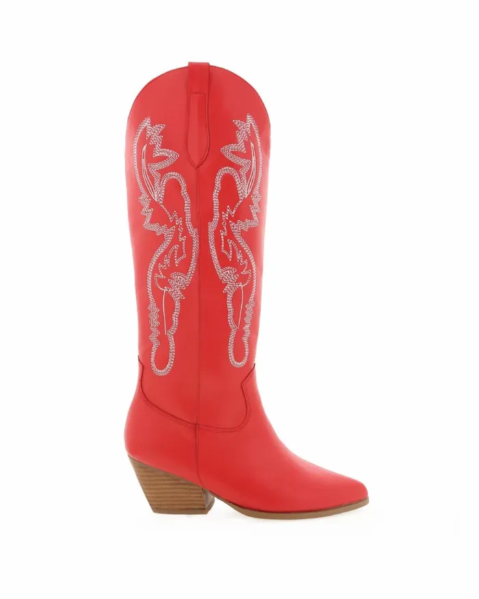 Women Knee High Boots Billini ZEINA 8211 CHILLI RED 8211 Boots 8211 BILLINI USA