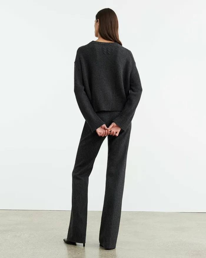 Women Knits and Sweaters Nili Lotan HAISLEY SWEATER Dark Pine