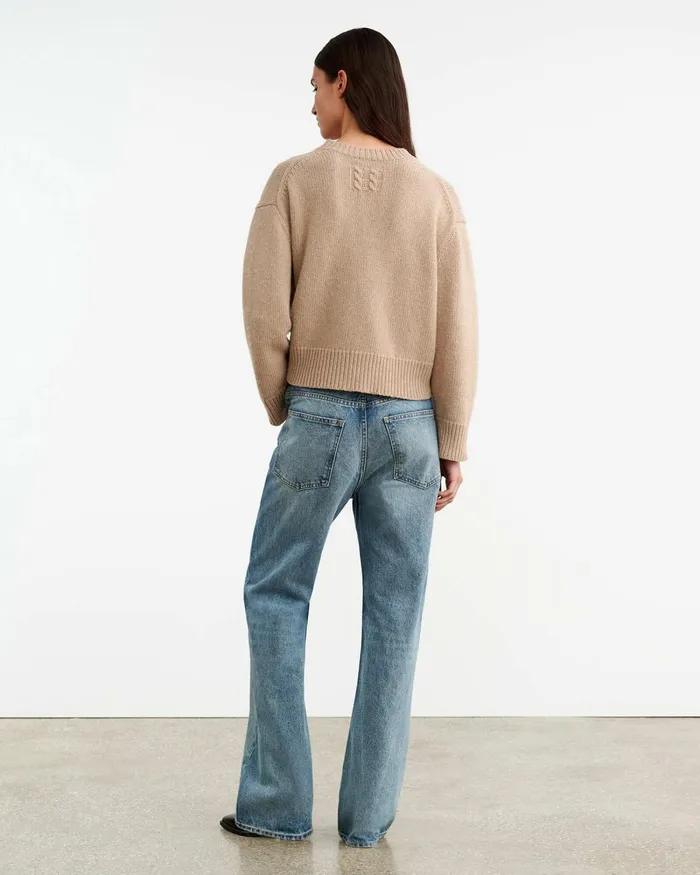 Women Knits and Sweaters Nili Lotan HAISLEY SWEATER Dark Pine