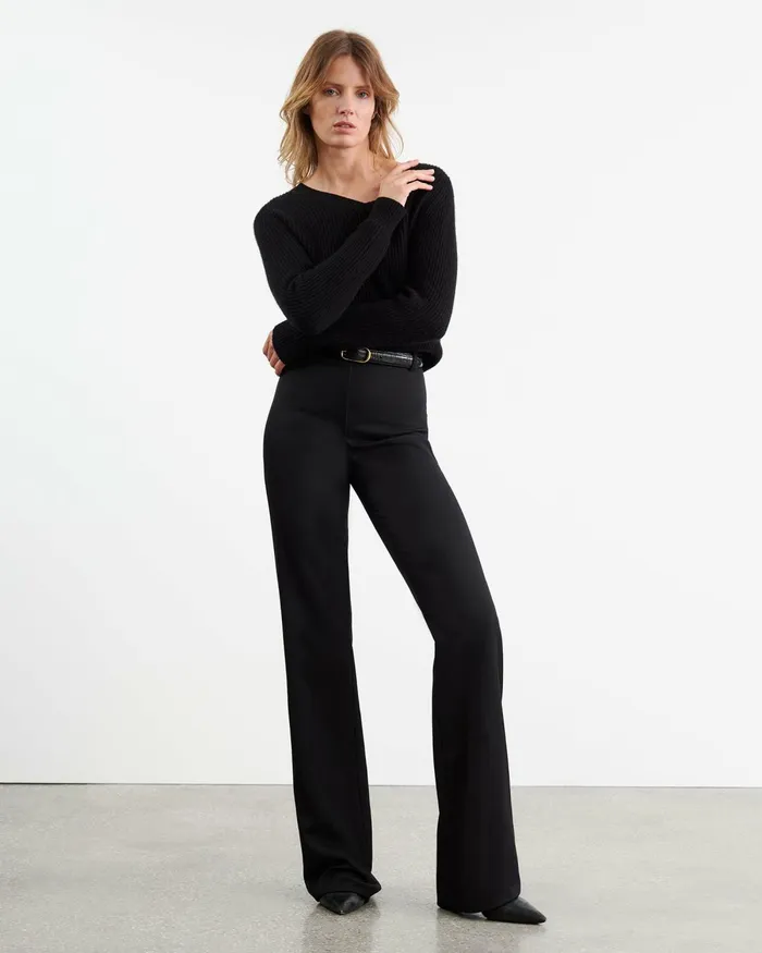 Women Knits and Sweaters Nili Lotan KORINA CASHMERE SWEATER Espresso