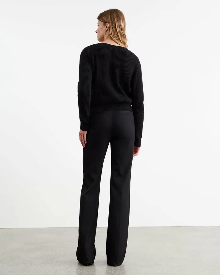 Women Knits and Sweaters Nili Lotan KORINA CASHMERE SWEATER Espresso