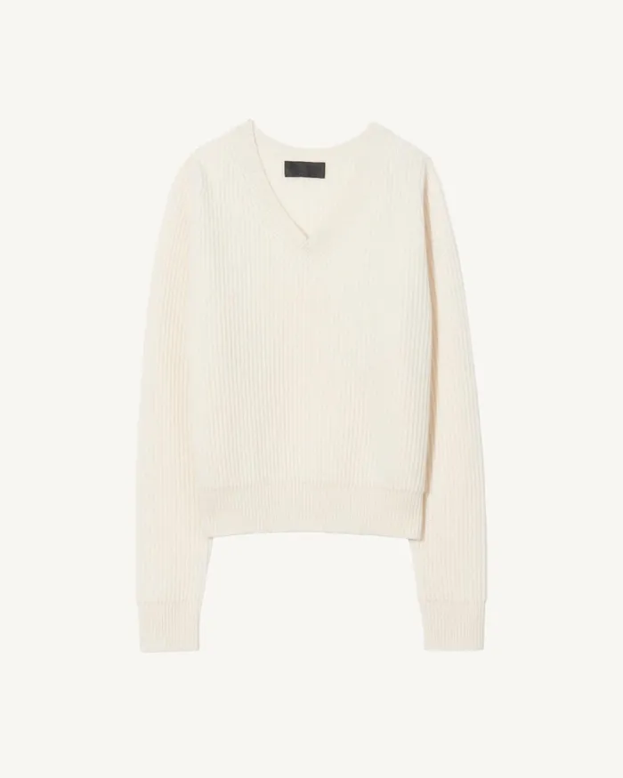 Women Knits and Sweaters Nili Lotan KORINA CASHMERE SWEATER Espresso