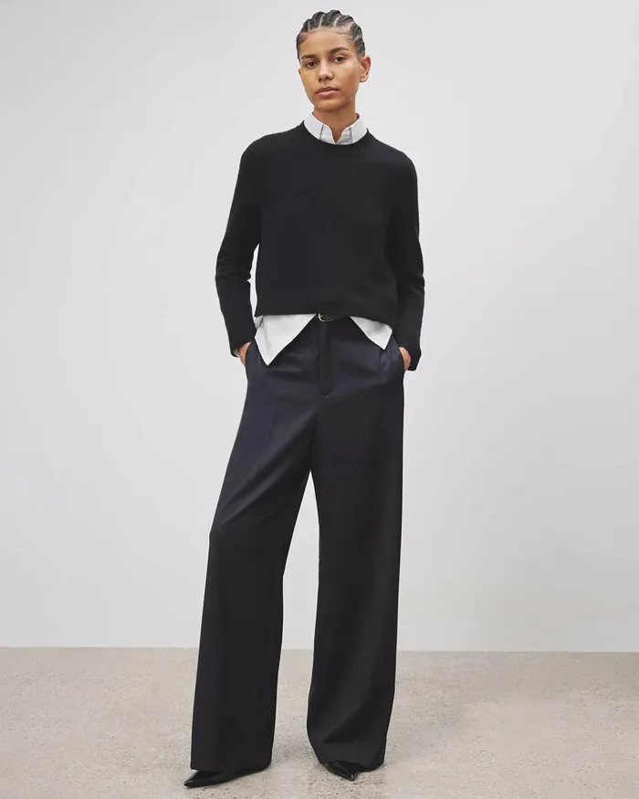 Women Knits and Sweaters Nili Lotan VENUS SWEATER Dark Navy