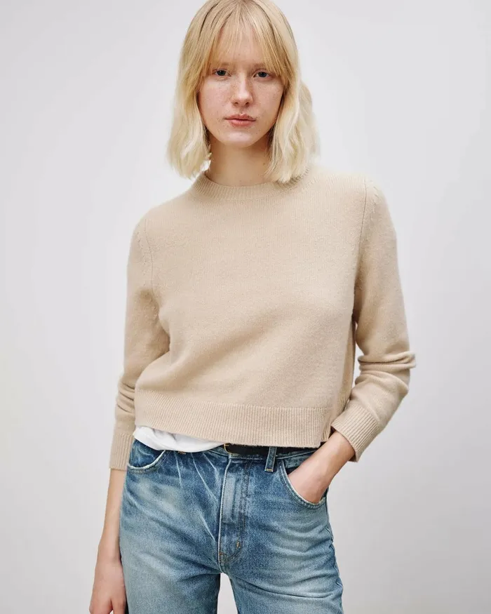 Women Knits and Sweaters Nili Lotan VENUS SWEATER Dark Navy