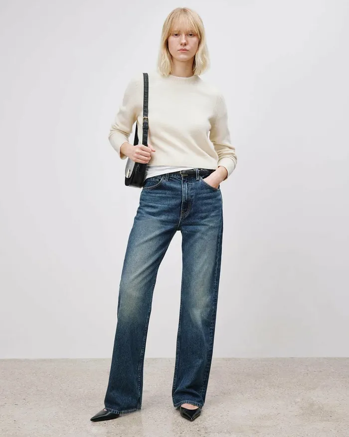 Women Knits and Sweaters Nili Lotan VENUS SWEATER Dark Navy