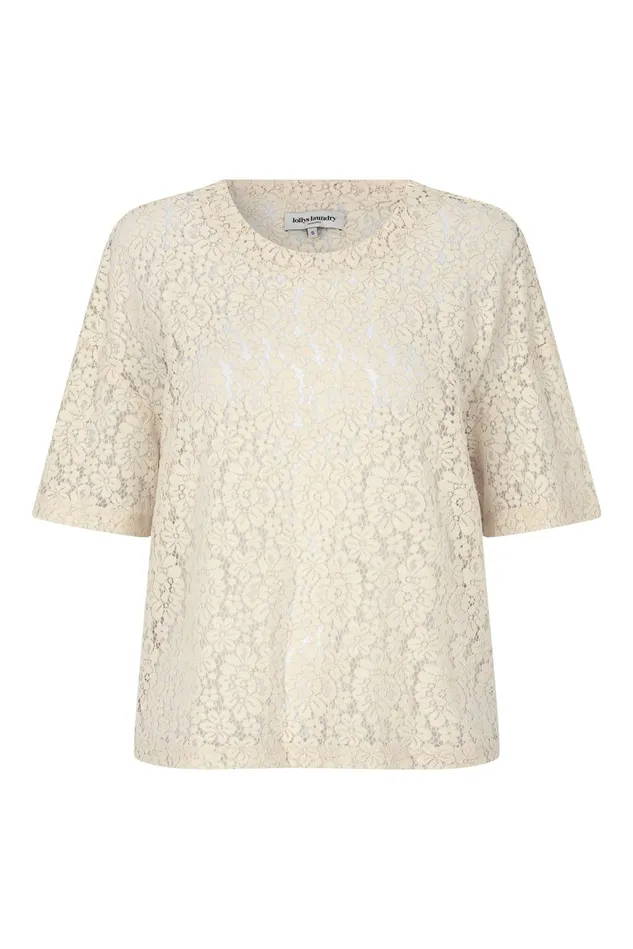 Women Lollys Laundry Blouses Tshirts BendixLL Tee SS Creme