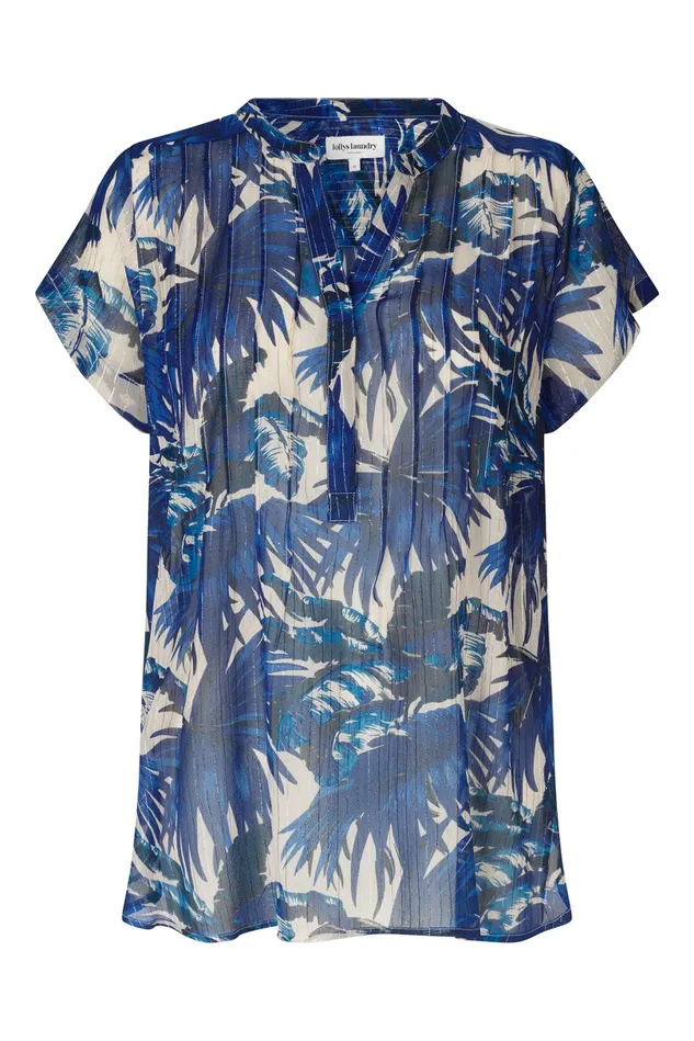Women Lollys Laundry Blouses Tshirts HeatherLL Top SS Blue