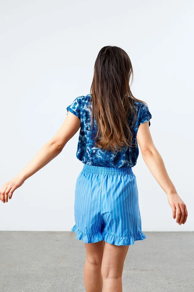 Women Lollys Laundry Blouses Tshirts Krystal Top Blue