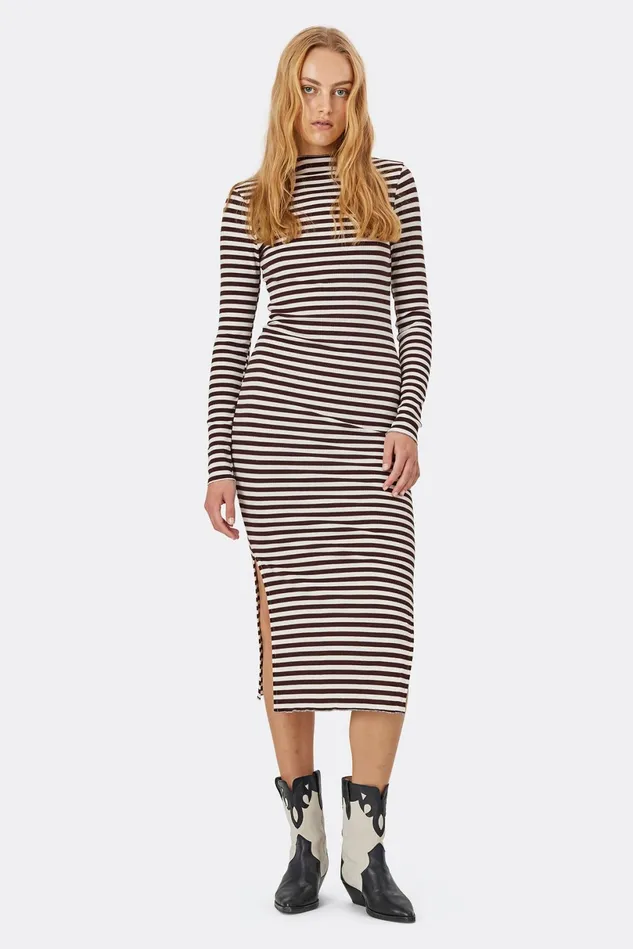 Women Lollys Laundry Dresses EmeraldLL Maxi Dress LS Choco