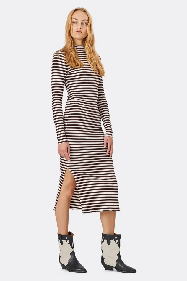 Women Lollys Laundry Dresses EmeraldLL Maxi Dress LS Choco