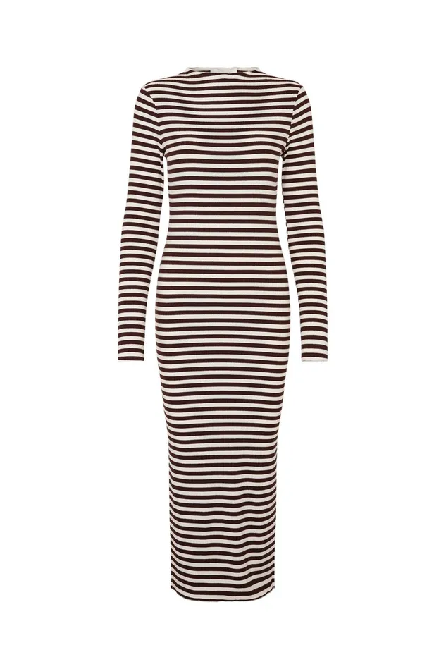 Women Lollys Laundry Dresses EmeraldLL Maxi Dress LS Choco
