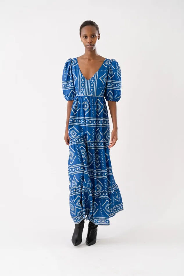 Women Lollys Laundry Dresses GamboLL Maxi Dress SS Blue