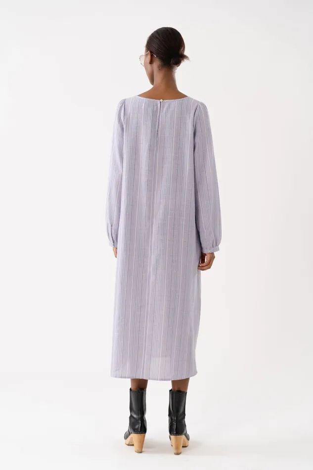 Women Lollys Laundry Dresses LucasLL Midi Dress LS Stripe
