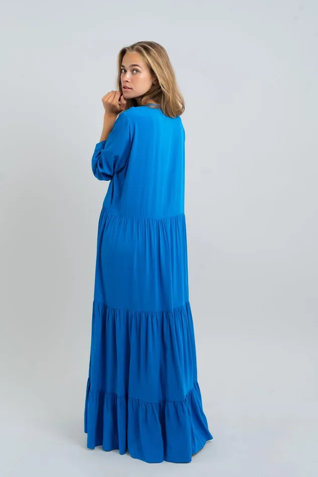 Women Lollys Laundry Dresses NeeLL Maxi Dress LS Blue
