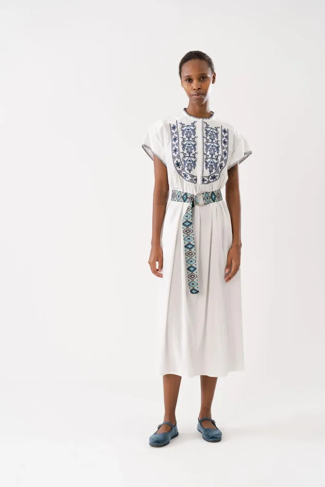 Women Lollys Laundry Dresses PinjaLL Maxi Dress SS White