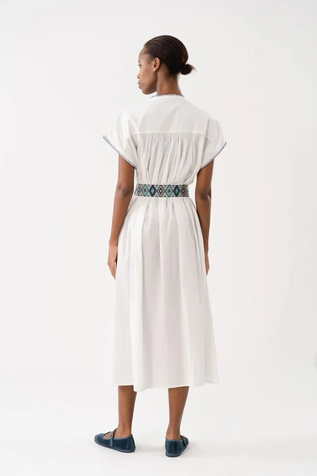 Women Lollys Laundry Dresses PinjaLL Maxi Dress SS White