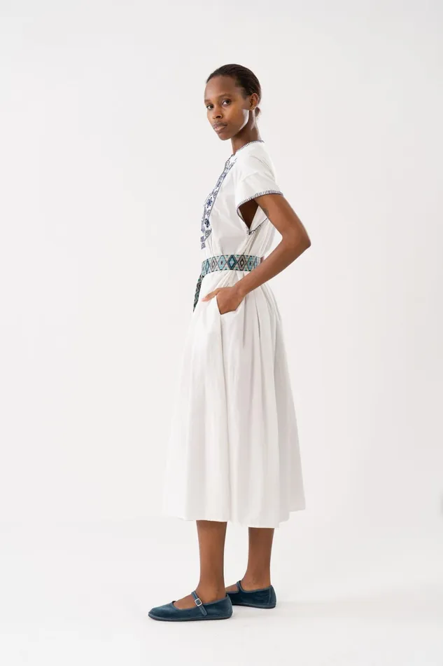 Women Lollys Laundry Dresses PinjaLL Maxi Dress SS White