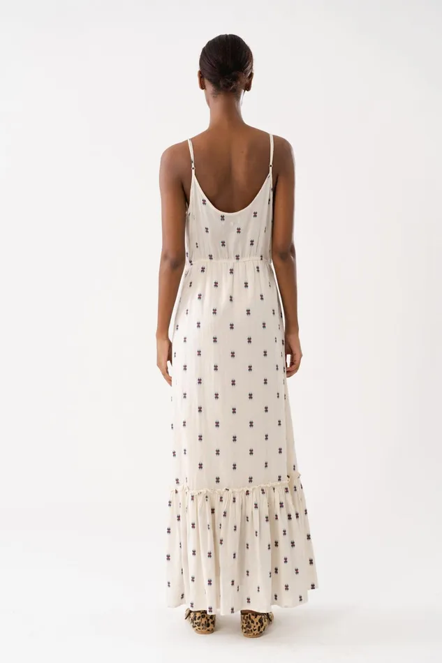 Women Lollys Laundry Dresses UnoLL Maxi Dress SL Creme