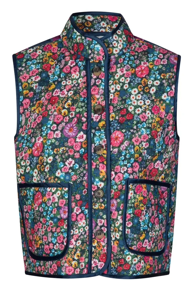 Women Lollys Laundry Gilets CairoLL Vest Flower Print