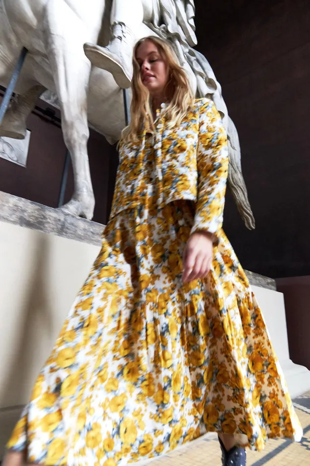 Women Lollys Laundry Jackets and Coats Emilia Jacket Flower Print