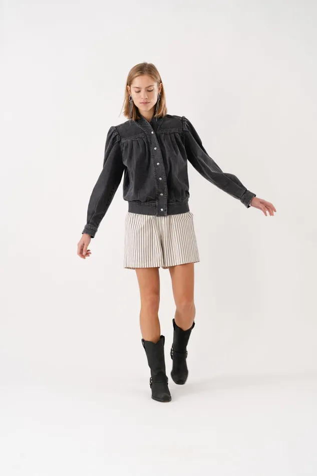 Women Lollys Laundry Jackets and Coats IrishLL Jacket LS Grey
