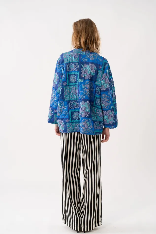 Women Lollys Laundry Jackets and Coats LilyLL Quilted Jacket LS Blue