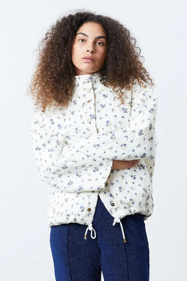 Women Lollys Laundry Jackets and Coats Phoenix Bomber Jacket Flower Print