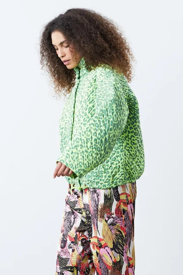 Women Lollys Laundry Jackets and Coats Phoenix Bomber Jacket Neon Yellow
