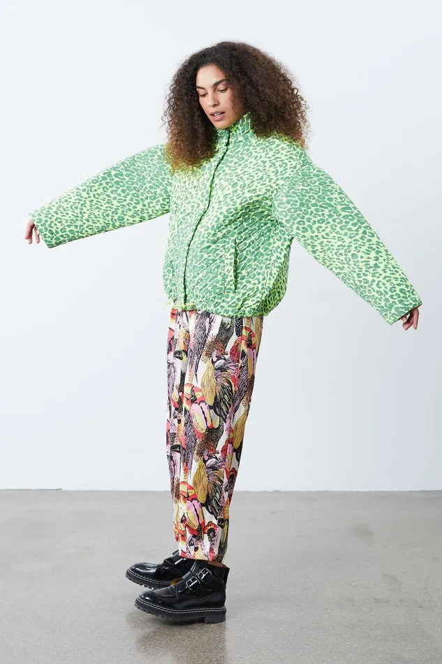 Women Lollys Laundry Jackets and Coats Phoenix Bomber Jacket Neon Yellow