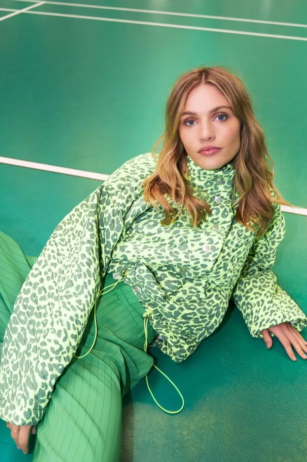 Women Lollys Laundry Jackets and Coats Phoenix Bomber Jacket Neon Yellow