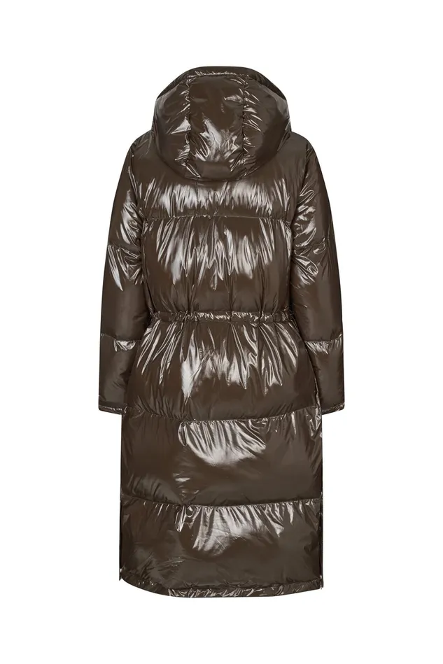 Women Lollys Laundry Jackets and Coats WillaLL Coat Long Dark Mokka