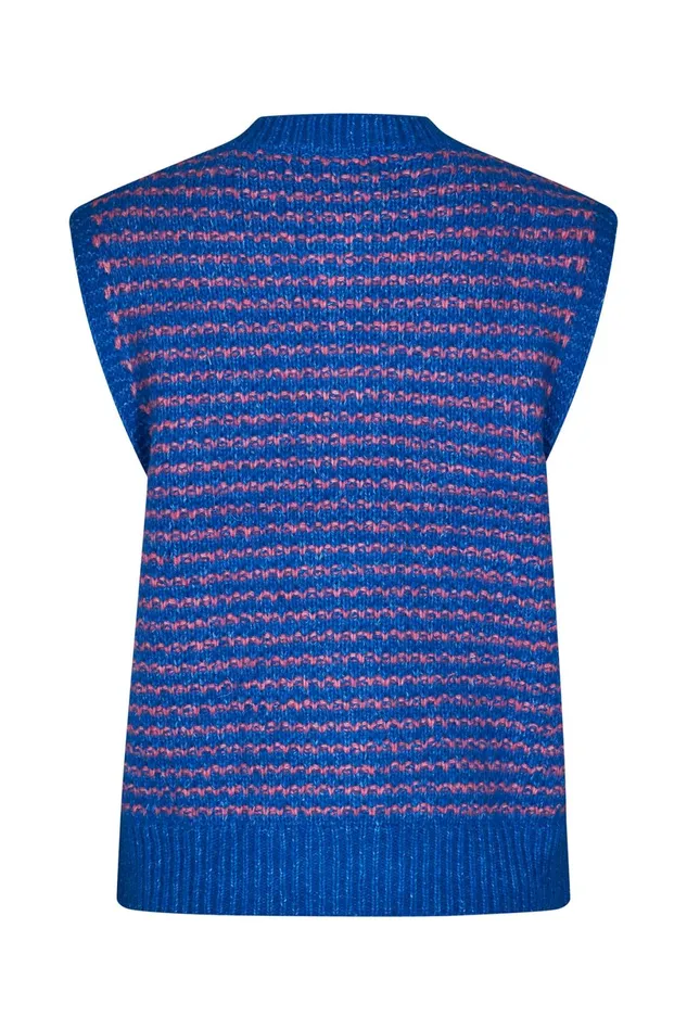 Women Lollys Laundry Knitwear NynneLL Knit Vest SL Blue