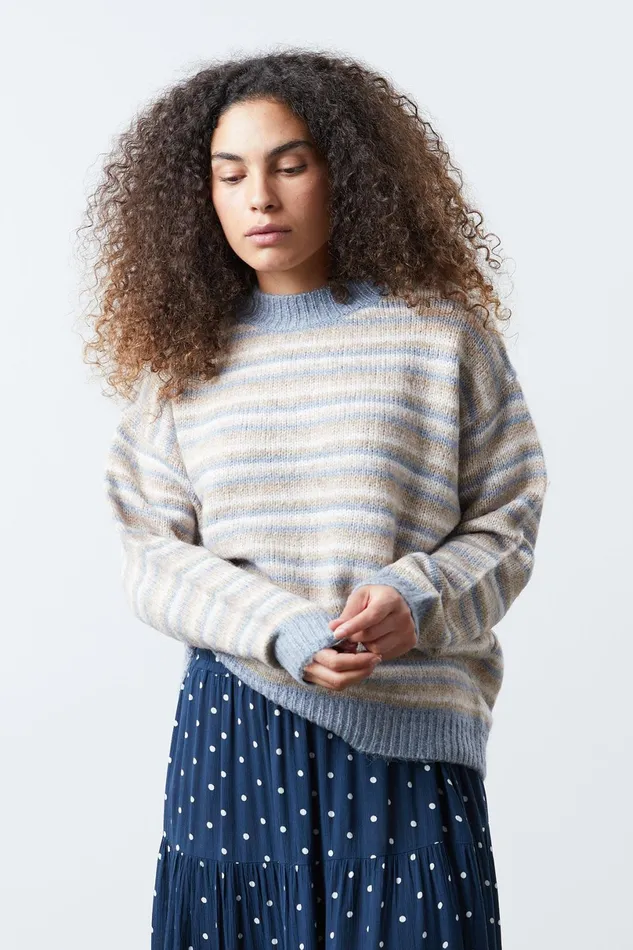 Women Lollys Laundry Knitwear Silas Jumper Blue