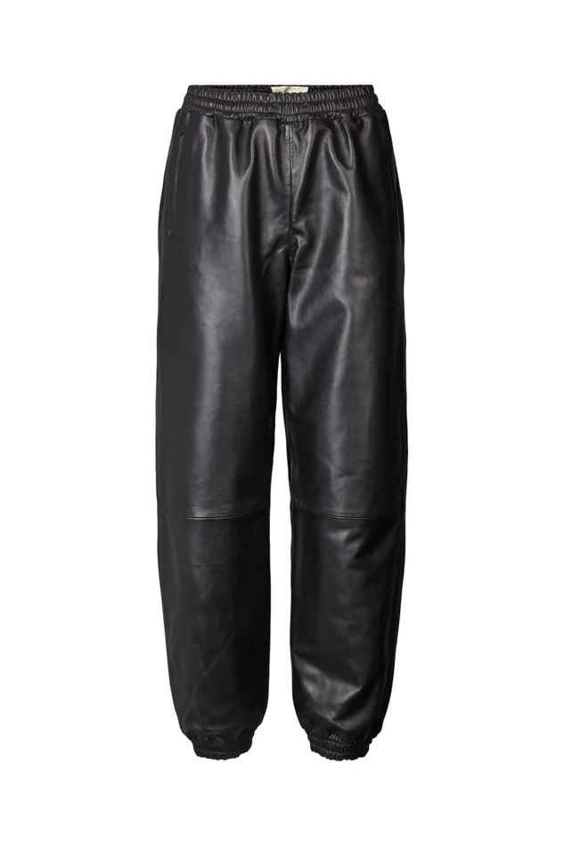 Women Lollys Laundry Leather Mona Leather Pants Black