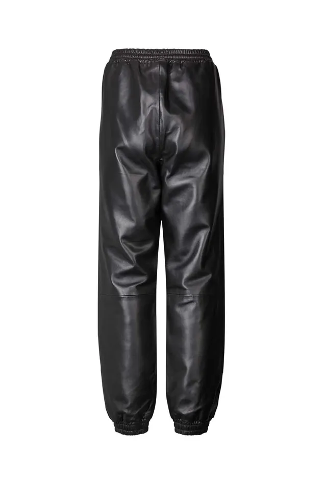 Women Lollys Laundry Leather Mona Leather Pants Black