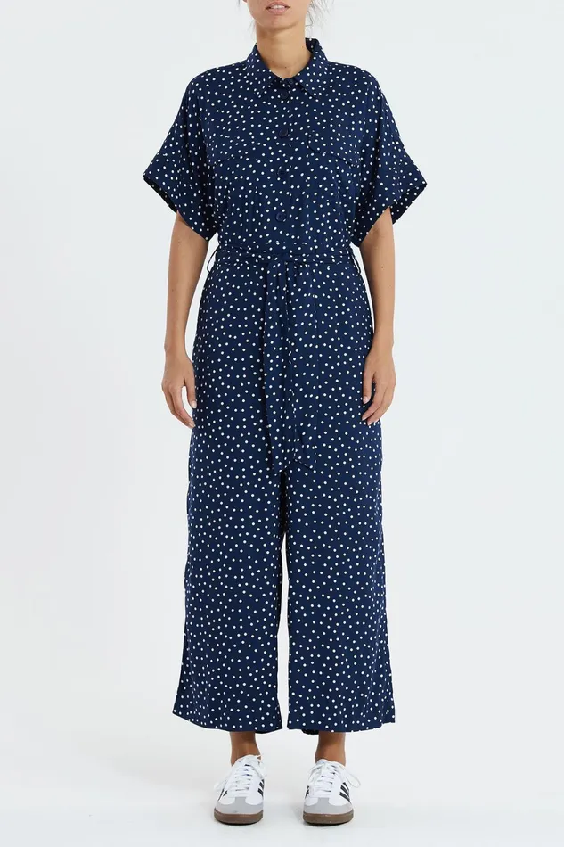 Women Lollys Laundry Pants Shorts Mathilde Jumpsuit Dot Print