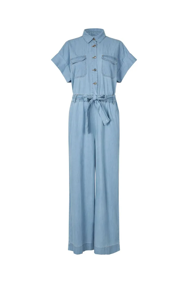 Women Lollys Laundry Pants Shorts MathildeLL Jumpsuit SS Blue