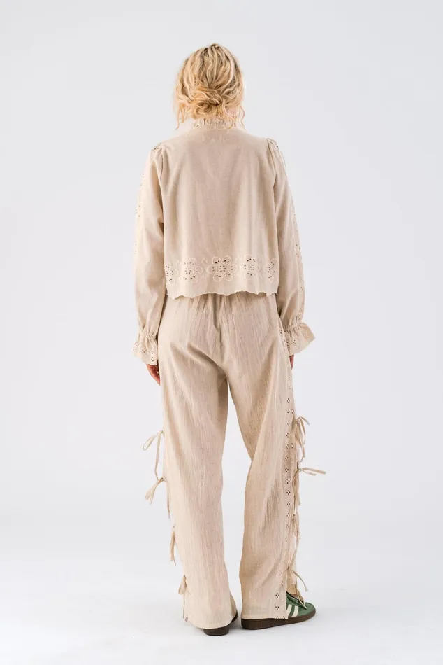 Women Lollys Laundry Pants Shorts RitaLL Pants Ecru