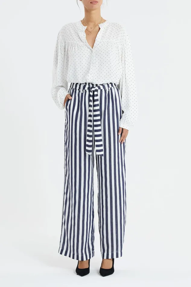 Women Lollys Laundry Pants Shorts Vicky Pants Dark Blue