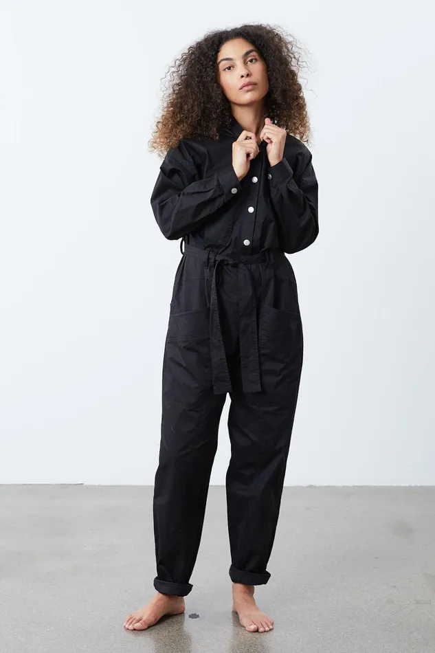 Women Lollys Laundry Pants Shorts Yuko Jumpsuit Black
