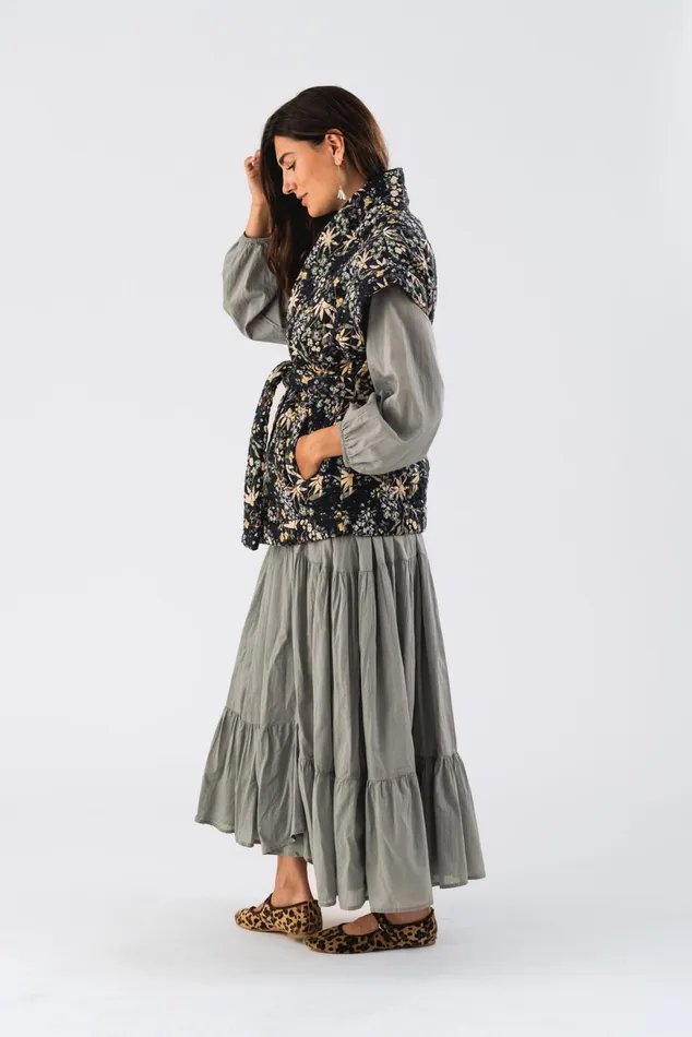 Women Lollys Laundry Quilt CeliaLL Vest Flower Print