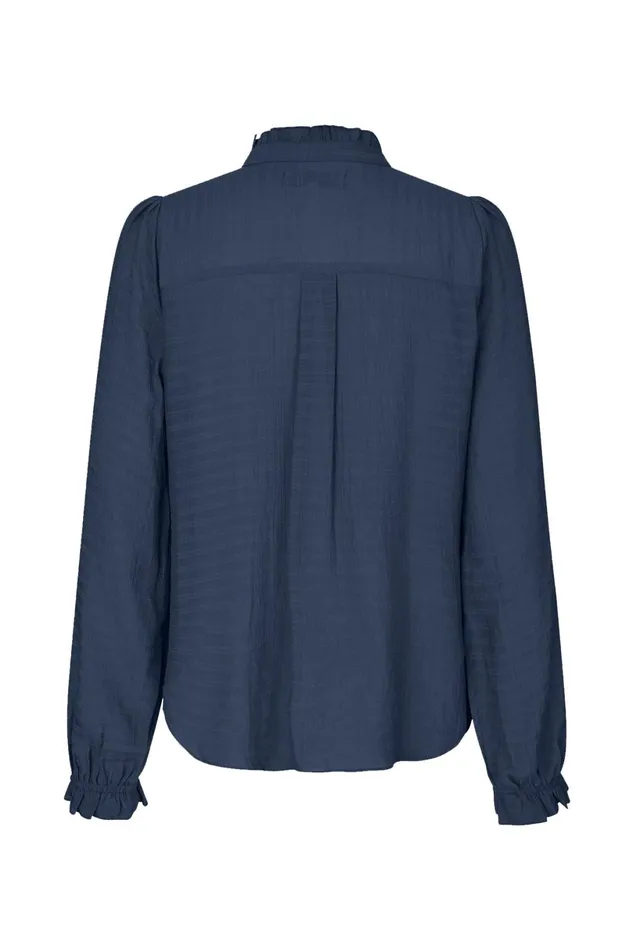 Women Lollys Laundry Shirts ArielLL Shirt LS Dark Blue
