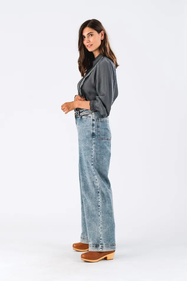 Women Lollys Laundry Shirts ArielLL Shirt LS Dark Grey