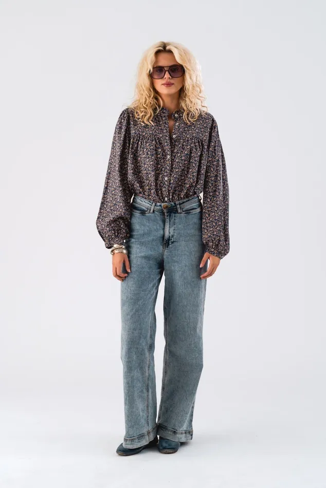 Women Lollys Laundry Shirts CaraLL Shirt LS Flower Print