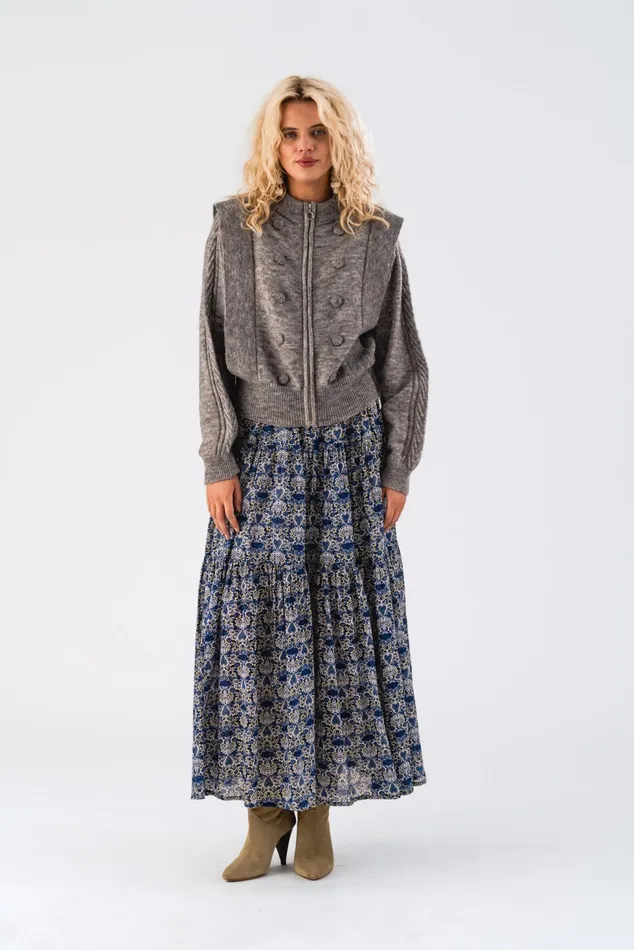 Women Lollys Laundry Skirts Sunset Maxi Skirt Blue